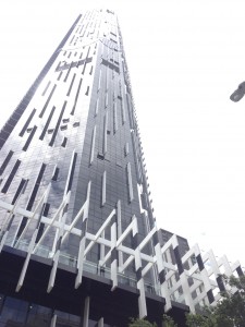 Infinity Tower, 43 Herschel Street, Brisbane looking up